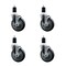 Service Caster 5'' Thermoplastic Rubber Swivel 1-1/2'' Expanding Stem Caster Set with Brake, 4PK SCC-EX20S514-TPRB-TLB-112-4 - alternate 1